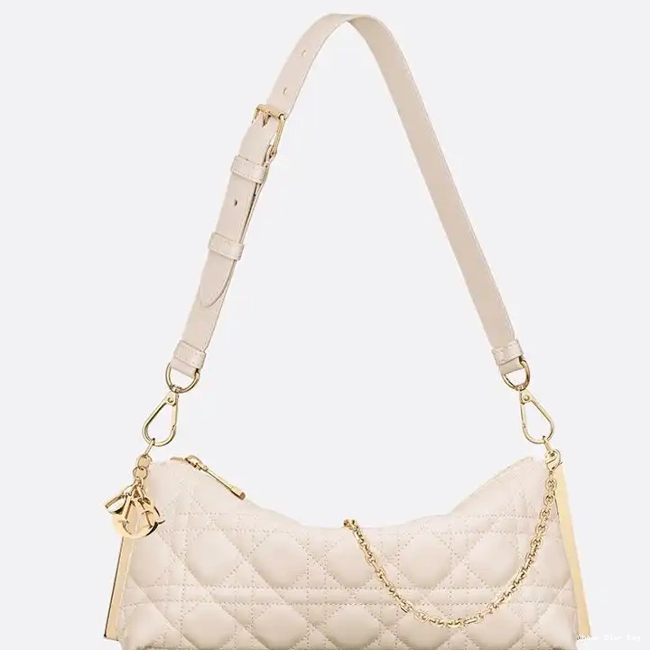 Dior Lambskin Club Cannage Beige Bag 0509